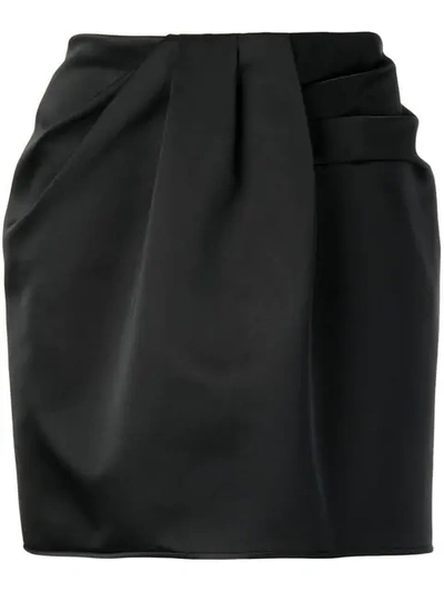 Shop N°21 Draped Skirt In Schwarz