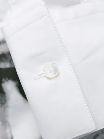 Shop Valentino Rose Kiss Print Shirt In White