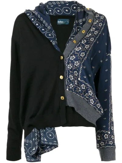 Shop Kolor Asymmetrischer Cardigan In Blue