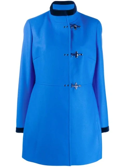 Shop Fay Duffle Coat In U817 Royal Blue
