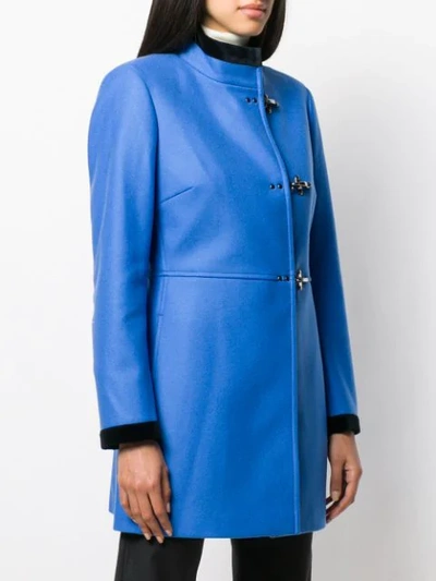 Shop Fay Duffle Coat In U817 Royal Blue