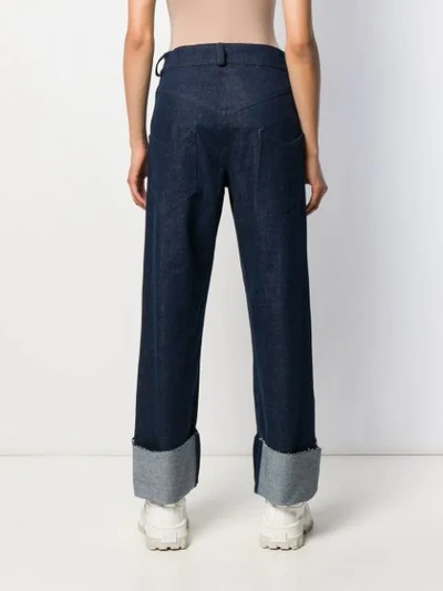 BARBARA BOLOGNA WIDE-LEG FLARED JEANS - 蓝色