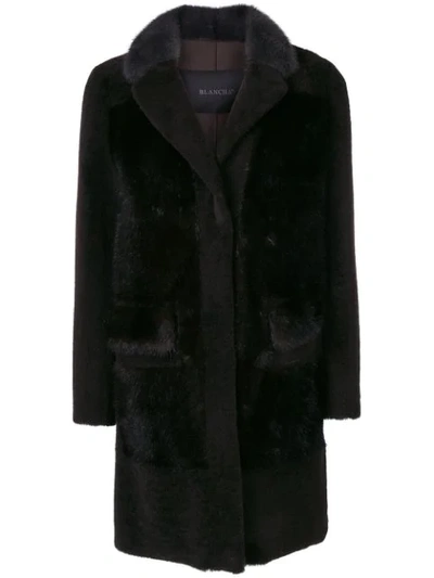 Shop Blancha Single Breasted Coat In Brown