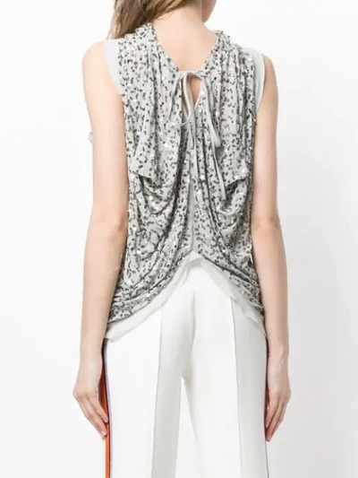 sequinned high neck top