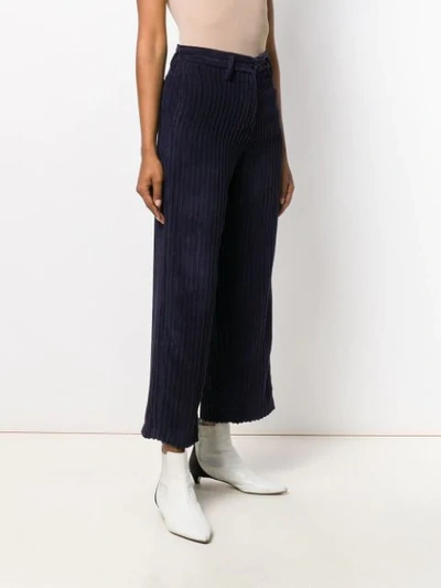 Shop Barena Venezia Cropped Length Trousers In Blue