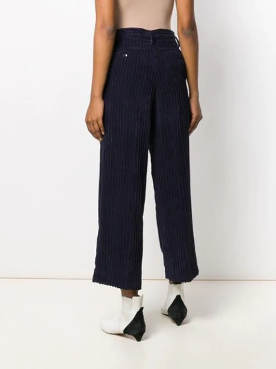 Shop Barena Venezia Cropped Length Trousers In Blue