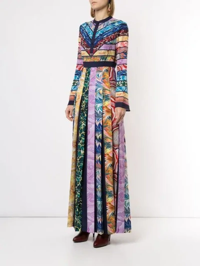Shop Mary Katrantzou Colour-block Maxi Dress In Multicolour