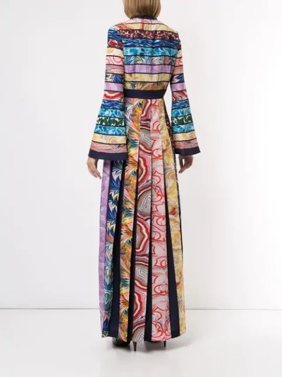 Shop Mary Katrantzou Colour-block Maxi Dress In Multicolour