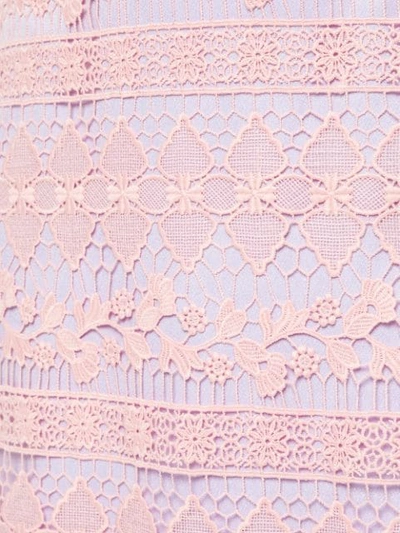 Shop Three Floor Lace Panel Dress - Pink