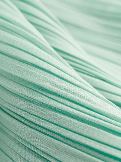 Shop Issey Miyake Sleeveless Pleated Dress In Green