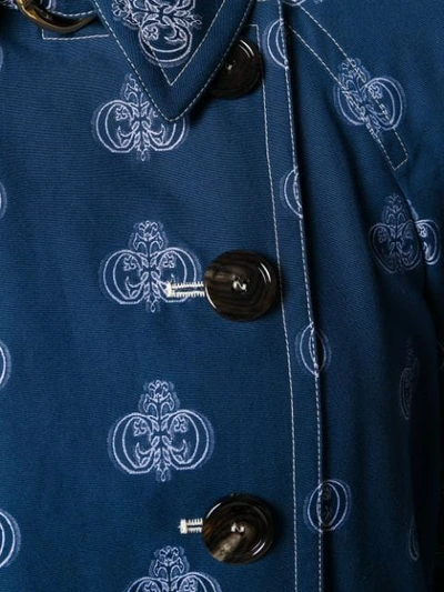 CHLOÉ PRINTED EMBLEM TRENCH - 蓝色