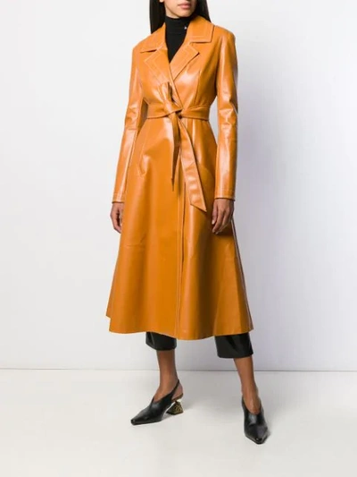 BELTED WRAP COAT