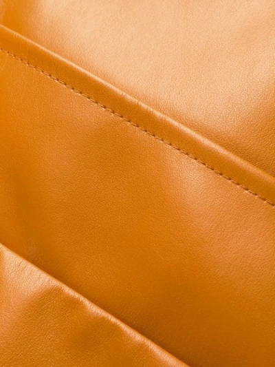 Shop A.w.a.k.e. Belted Wrap Coat In Orange