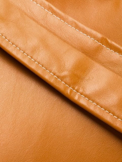 Shop A.w.a.k.e. Belted Wrap Coat In Orange