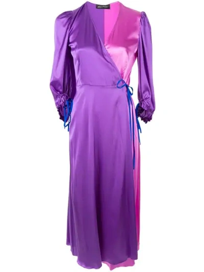 Shop Anna October Kleid In Colour-block-optik In Purple/pink