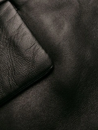 Shop Ermanno Scervino Stitched Panels Leather Jacket In Black