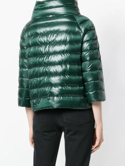 Shop Herno Sofia Puffer Jacket In Green