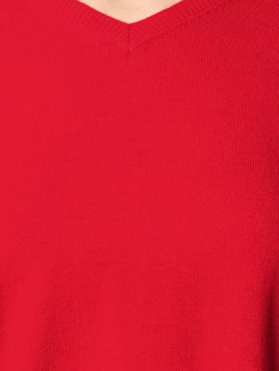 Shop Aspesi V-neck Pullover - Red