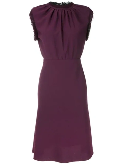 Shop À La Garçonne Clássico Midi Dress In Purple