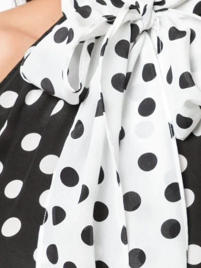 Shop Alice And Olivia Polka In Black/white