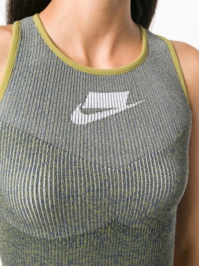 Shop Nike Ribbed Crop Top - Green