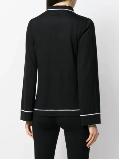 Shop Barrie Button-up Cashmere Cardigan In Black