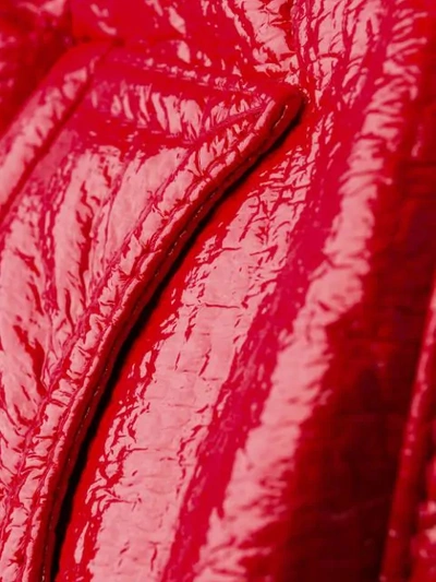 Shop N°21 Shiny Bomber Jacket In Red