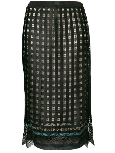 Shop Marco De Vincenzo Gonna Pencil Skirt In Black