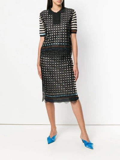 Shop Marco De Vincenzo Gonna Pencil Skirt In Black