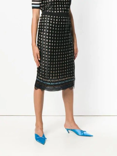 Shop Marco De Vincenzo Gonna Pencil Skirt In Black