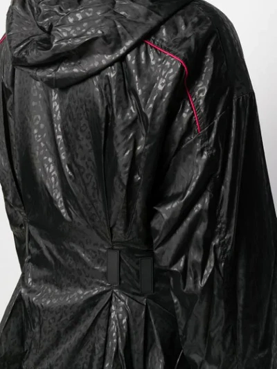 Shop Liu •jo Hooded Lightweight Jacket In Black