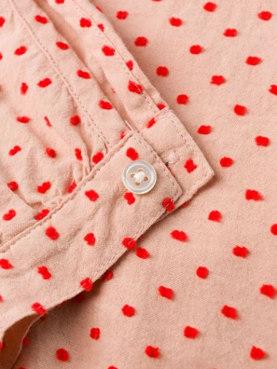 Shop Bellerose Ruffled Dotted Shirt In Pink