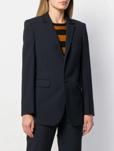 Shop Red Valentino Single-breasted Blazer In Blue