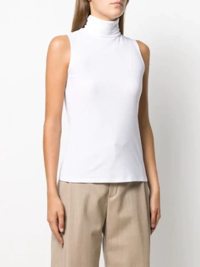 Shop Theory Turtle Neck Top In White