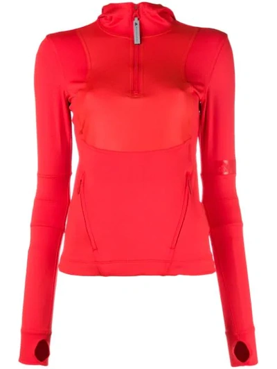 Shop Adidas By Stella Mccartney Run Long Sleeve Top - Red