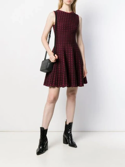 ANTONINO VALENTI DILETTA SKATER DRESS - 红色