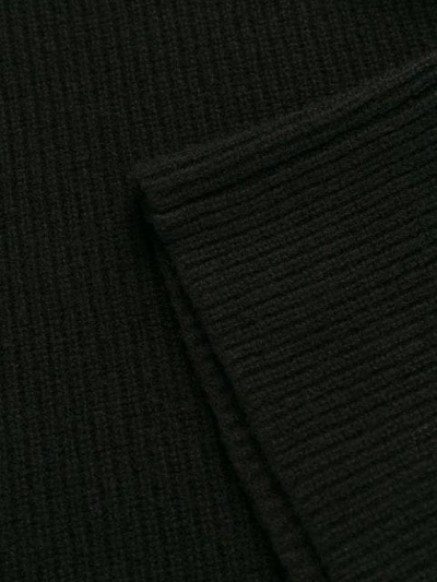 Shop Federica Tosi Sheer Sleeve Knit Top In Black