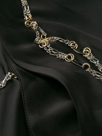Shop Paco Rabanne Chain Detail Skirt In P001 Black