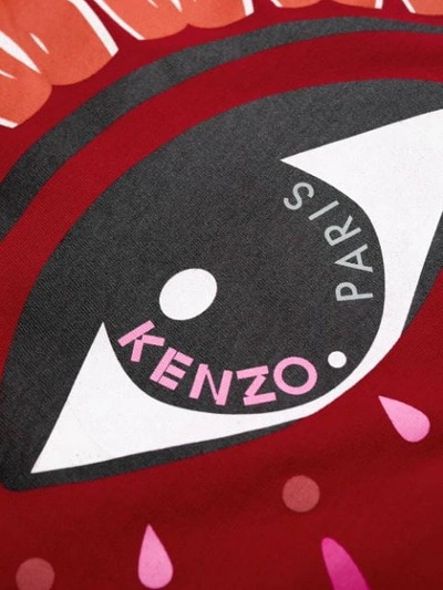 Shop Kenzo Logo Print T-shirt In Red