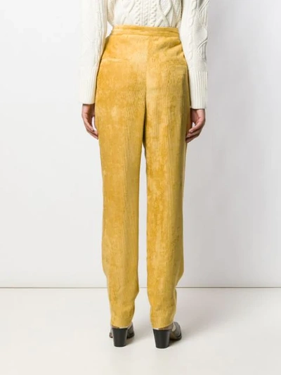 Shop Isabel Marant Fany Trousers In Yellow