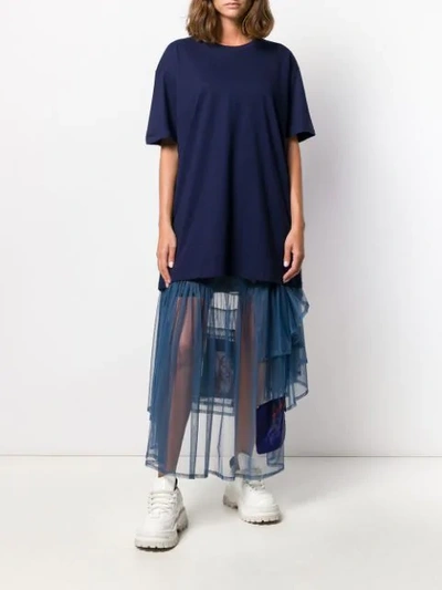Shop Barbara Bologna Graphic Print Oversized T-shirt In Blue