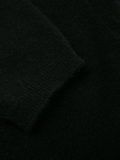 Shop Allude Lightweight Sweatshirt In Black