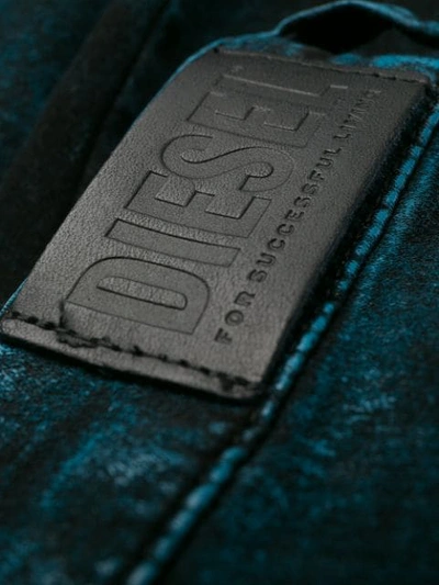 Shop Diesel Tie-dye Skinny Jeans In Blue