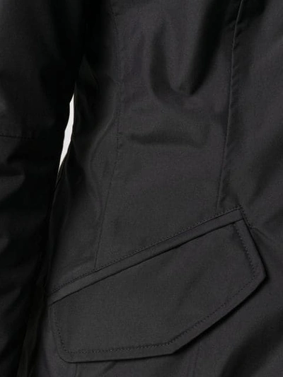 Shop Peuterey Hooded Coat In Black