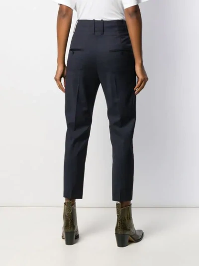 Shop Isabel Marant Étoile Cropped Tapered Trousers In Blue
