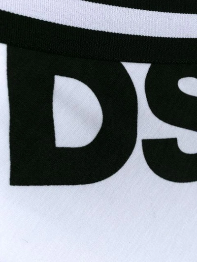 Shop Dsquared2 Printed Logo Briefs In White