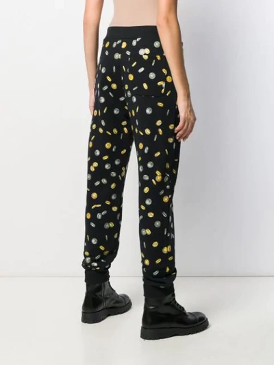 Shop Moschino Coin Print Track Trousers In 2555