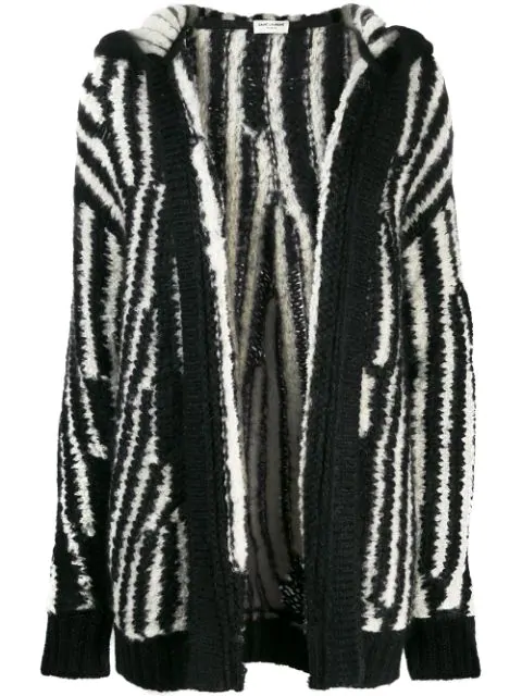 saint laurent zebra cardigan