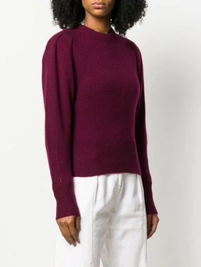 Shop Isabel Marant Slim Fit Jumper In Purple