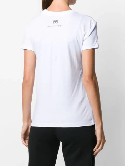 Shop Chiara Ferragni Logo T-shirt In White